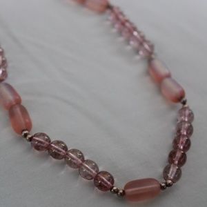 beaded blush necklace